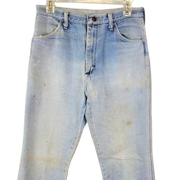 Rustler Jeans Vintage 80s 30 x 32 Women High Rise Boot Cut Light Wash Denim Pant - Picture 9 of 16